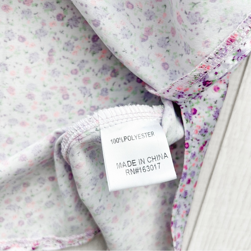 Princess Polly lilac floral satin mini slip dress - Picture 13 of 13